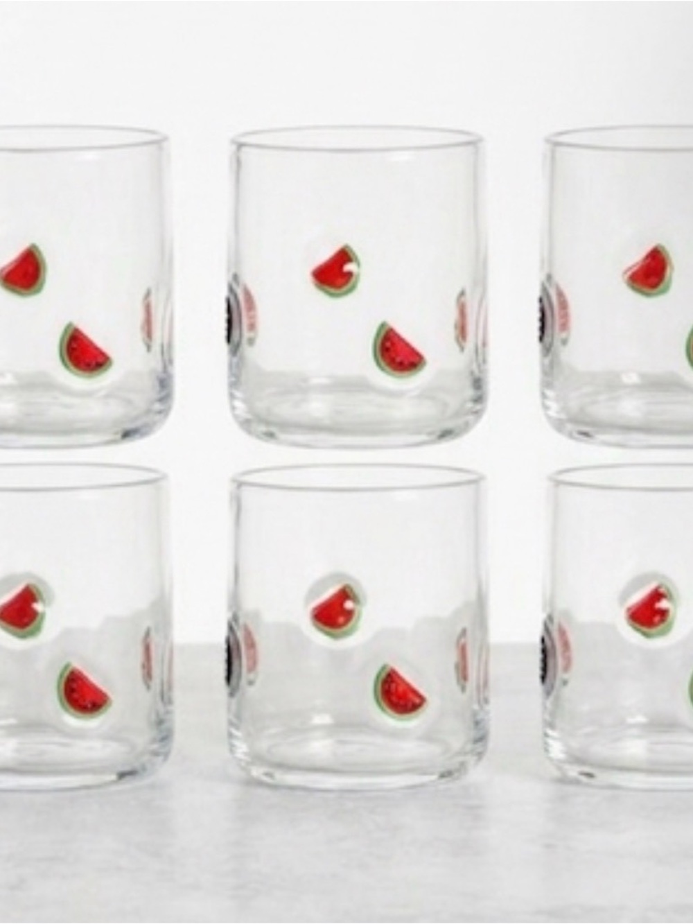 Madison Home Watermelon Glasses Set of 6